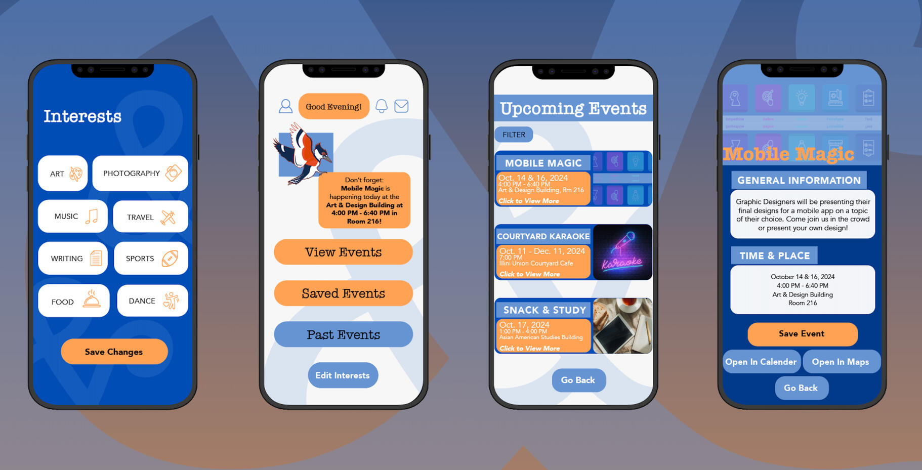 U & I Events - Mockup Pt. 2