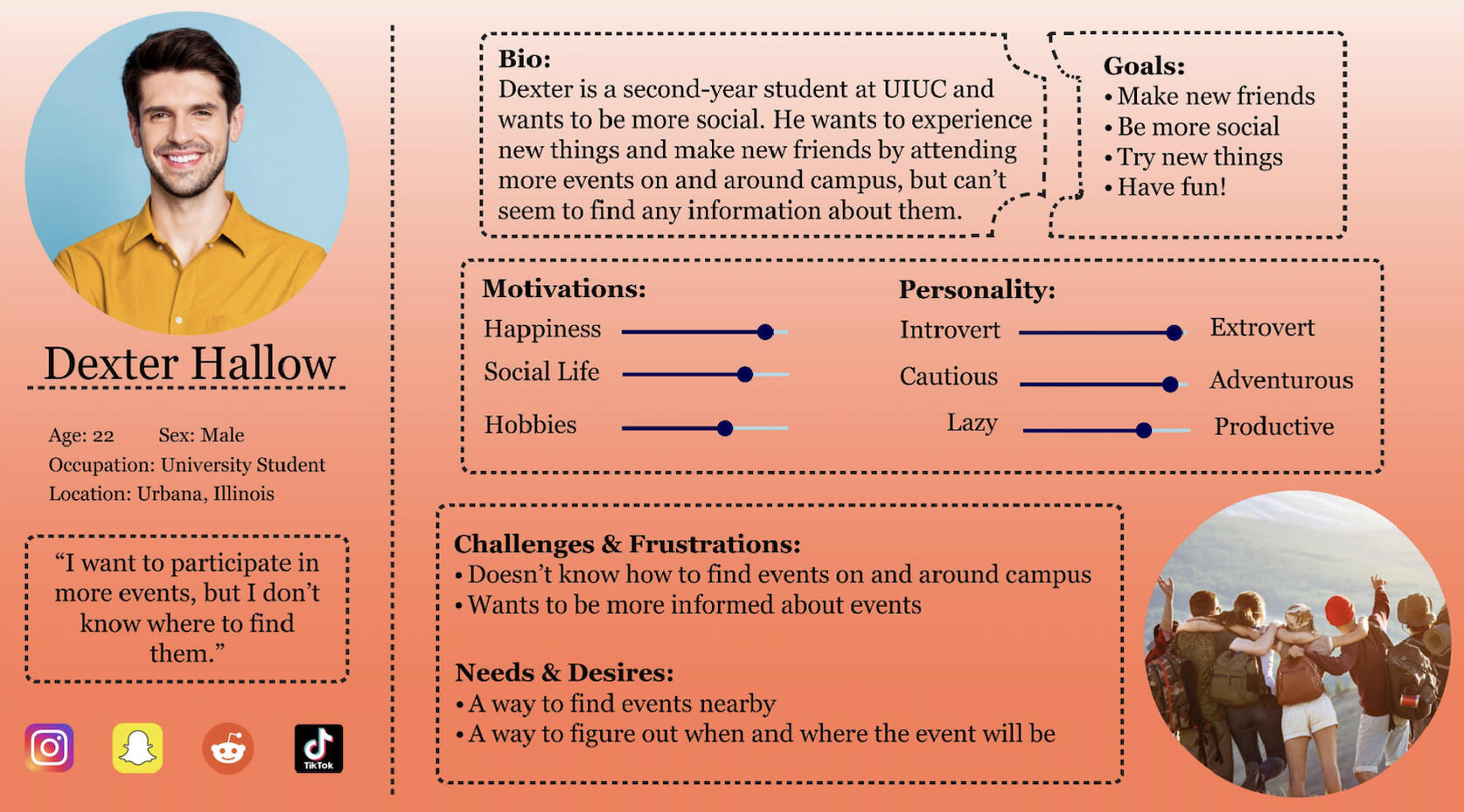 U & I Events - User Persona