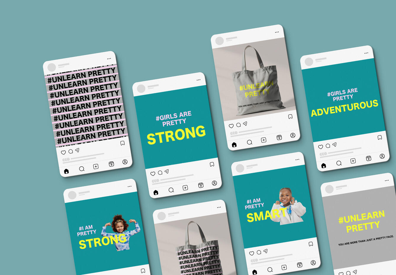 #UNLEARN PRETTY - Social Media